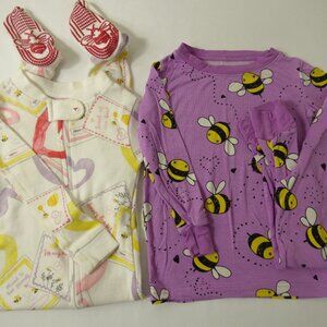 Little Sleepies Bamboo & Burt's Bees Valentine's Pajama Set, Size 18 Months